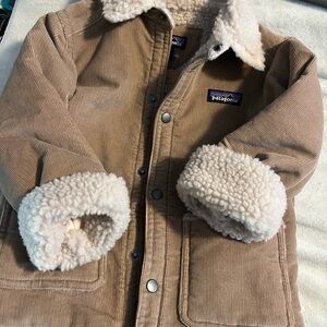 Patagonia Beige Corduroy Jacket with Fleece Lining